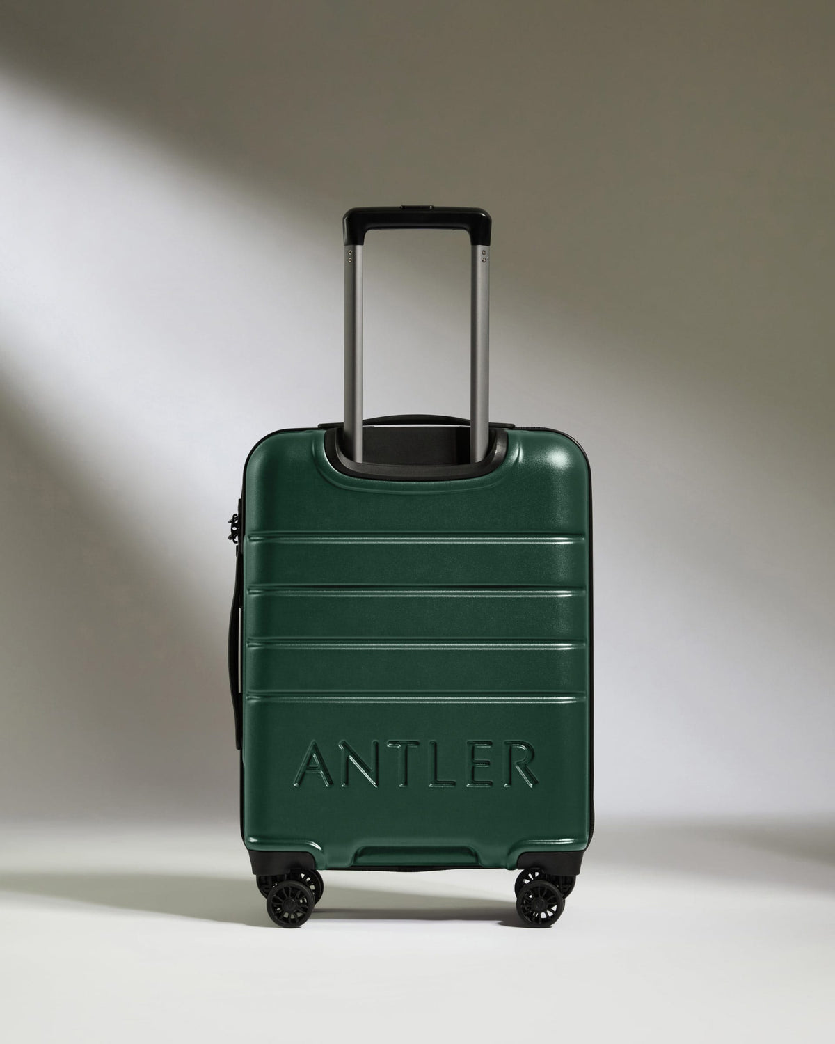 Antler Luggage - Cabin Suitcase in Dark Teal - Logo - Hard Suitcase - Standard Cabin Cabin Suitcase Dark Teal - Logo | Lightweight Hard Shell Luggage