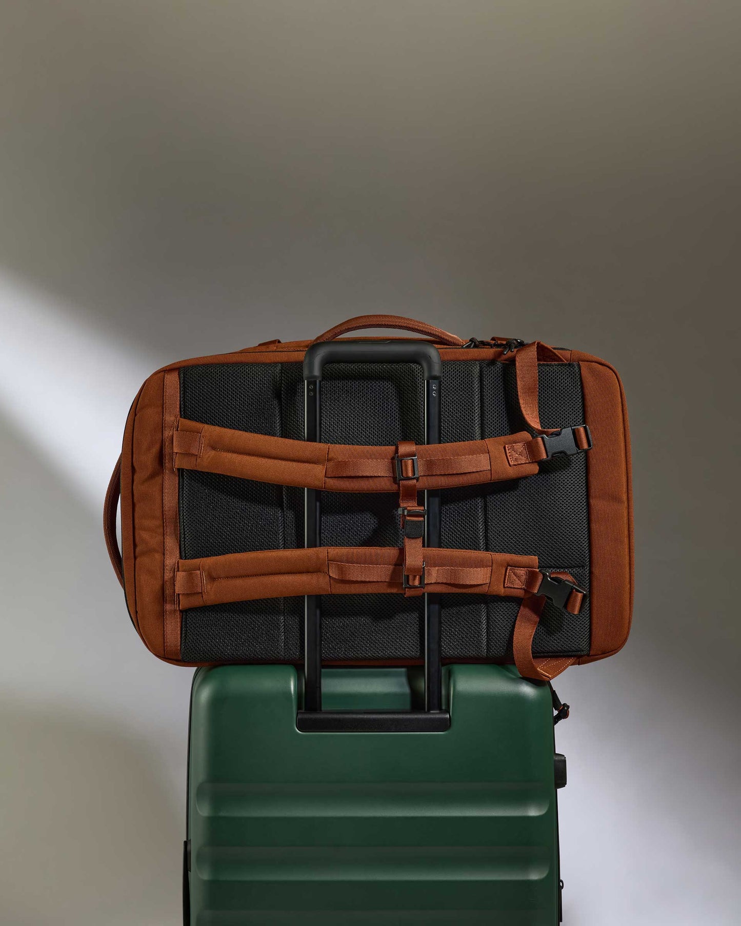 Antler Luggage - Discovery 60L Hybrid Duffle Backpack in Clay Brown - Backpack | Large Discovery 60L Backpack in Clay | Rucksacks & Travel Bags