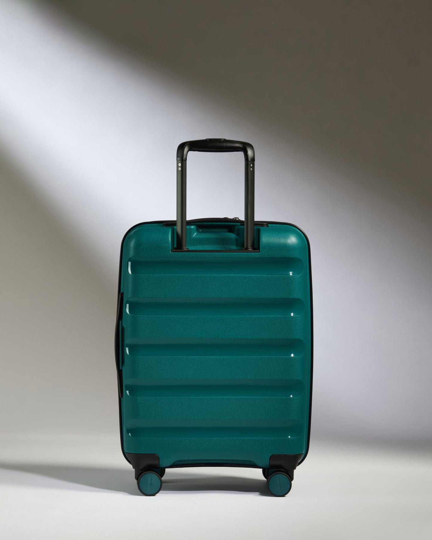 Antler Luggage -  Expandable Cabin Suitcase in Deep Teal - Logo Stripe - Hard Suitcase - Expander Cabin Expandable Cabin Suitcase Deep Teal - Logo Stripe | Lightweight Hard Shell Luggage