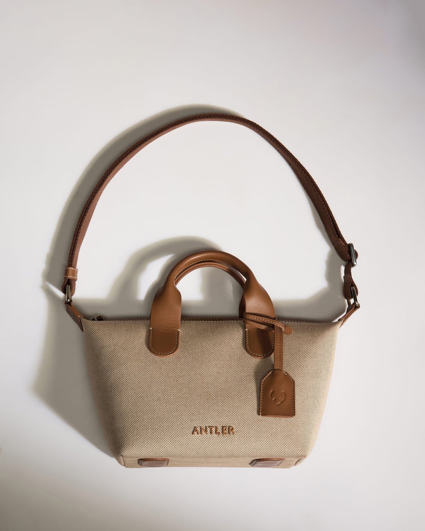 Antler Luggage - Heritage Mini Crossbody Natural - Cross Body Bag Heritage Mini Crossbody Natural
