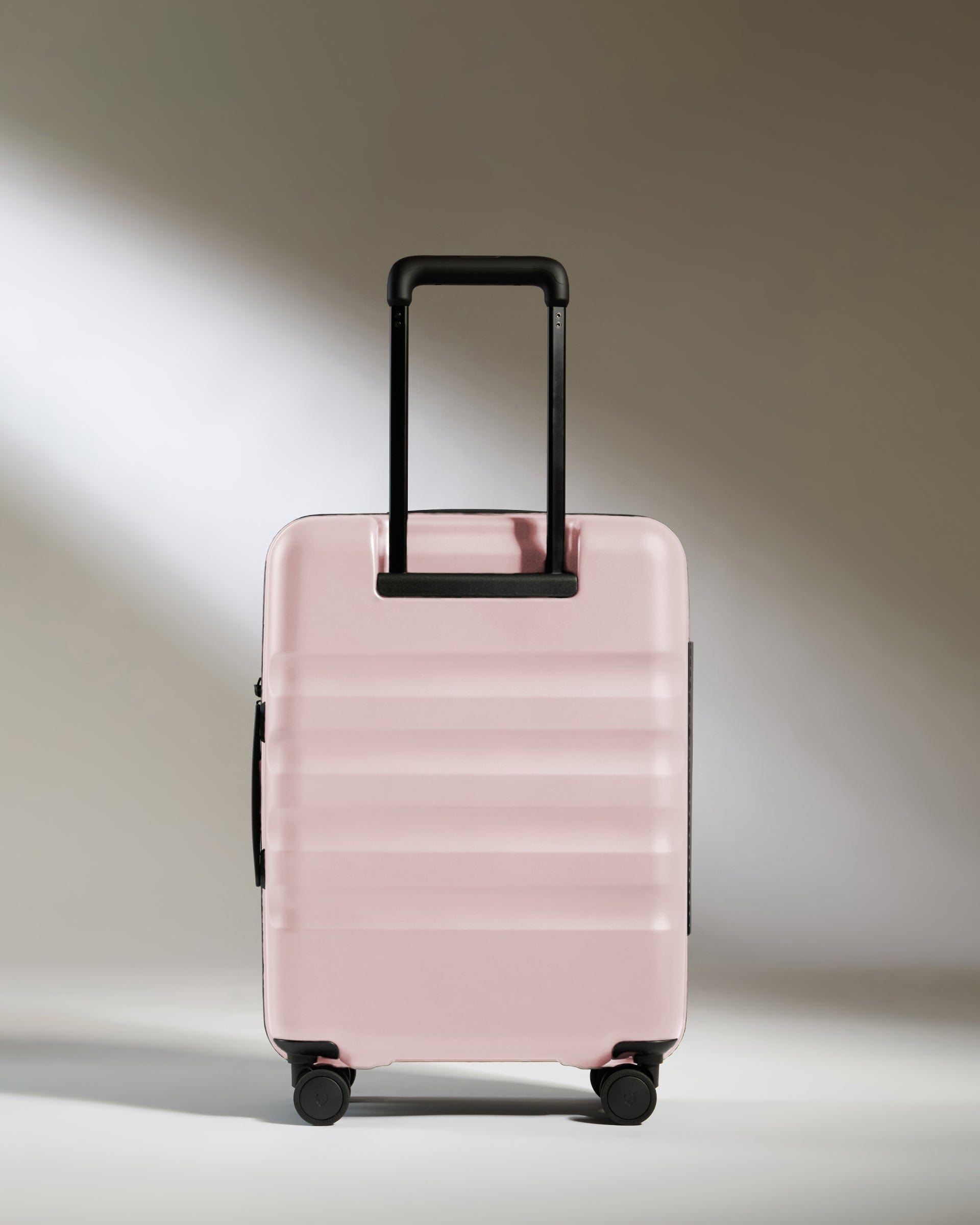 Antler Luggage -  Icon Stripe Cabin in Moorland Pink - Hard Suitcase Icon Stripe Cabin in Pink | Lightweight & Hard Shell Suitcase | Cabin Bag