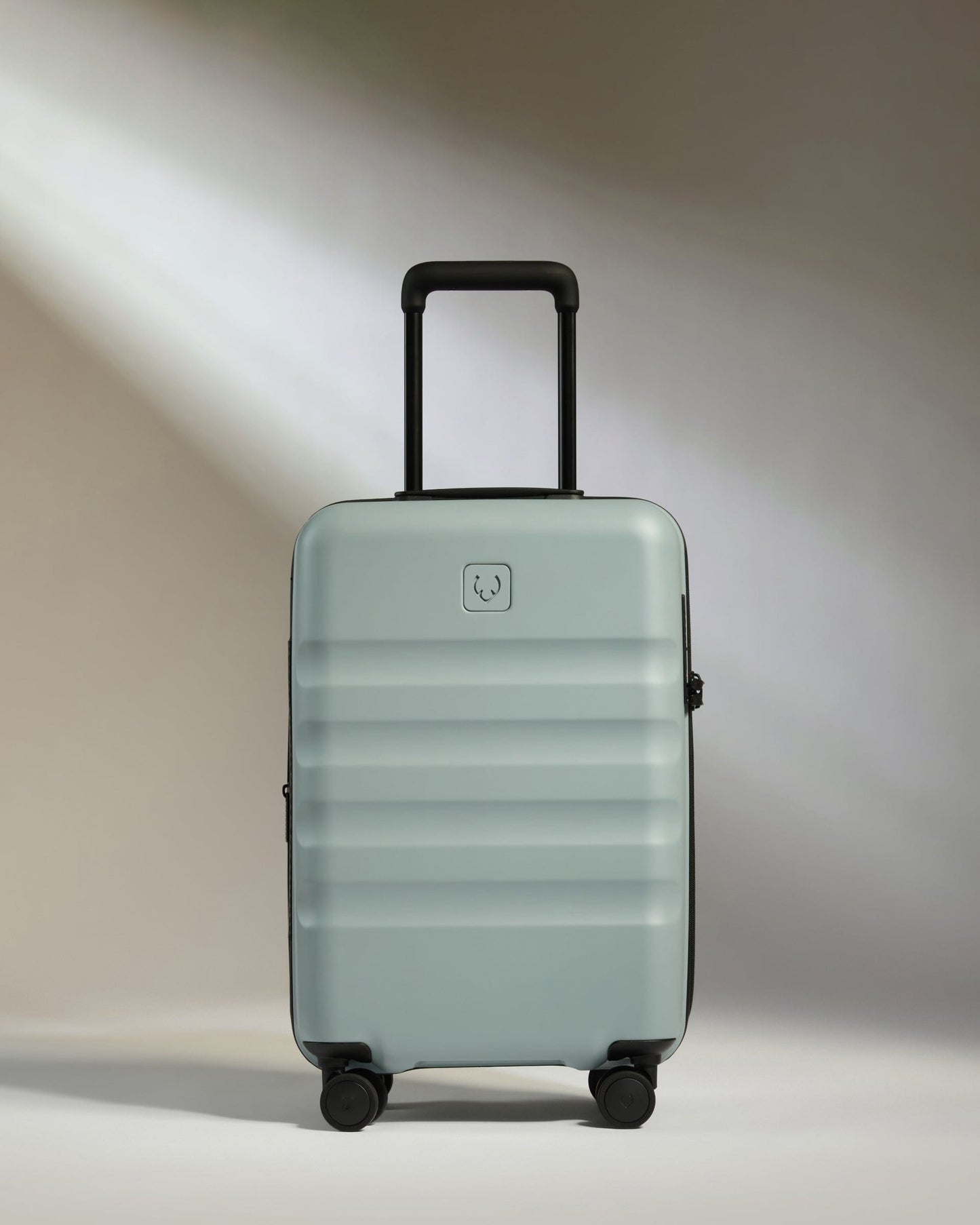 Antler Luggage -  Icon Stripe Cabin with Expander in Mist Blue - Hard Suitcase Icon Stripe Cabin with Expander in Blue | Lightweight & Hard Shell Suitcase