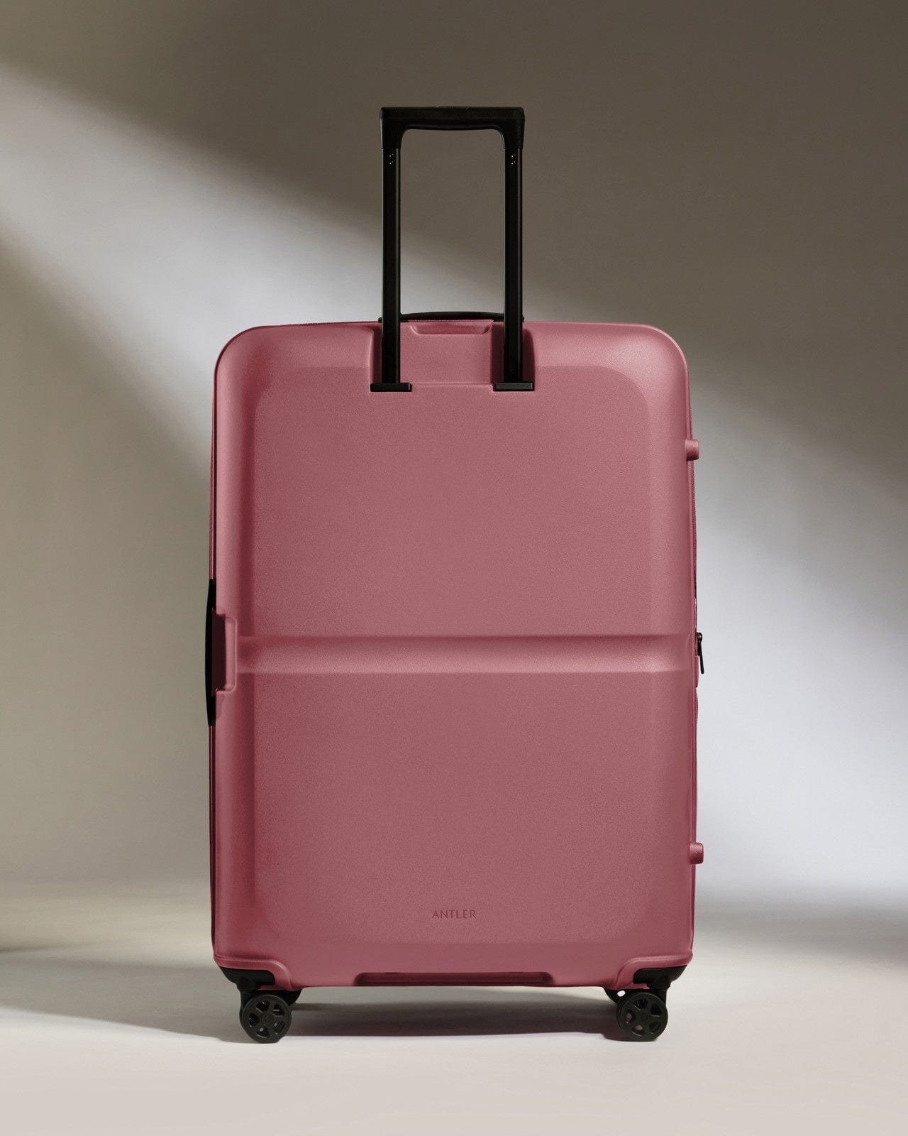 Antler Luggage - Large Suitcase in Clay Pink - Single Stripe - Hard Suitcase - Large Large Suitcase in Pink - Single Stripe | Checked Luggage & Large Suitcases