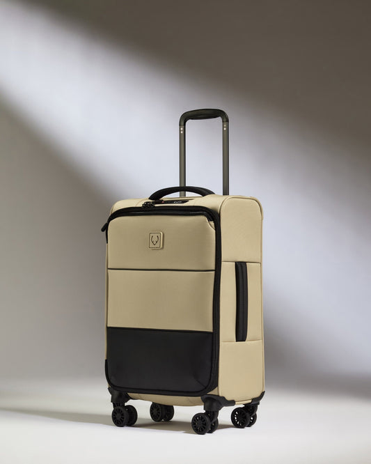 Antler Luggage -  Lightest Cabin Suitcase in Sand - Soft Stripe 2.0 - Soft Suitcase Lightest Cabin Suitcase in Sand Beige - Soft Stripe 2.0 | Soft Suitcase & Cabin Bag