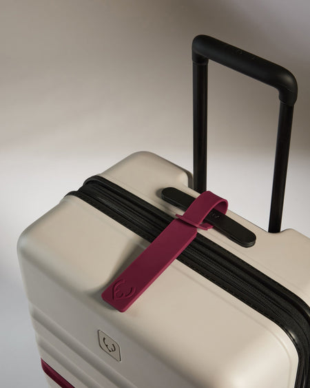 Antler Luggage -  Luggage Tag in Heather Purple - Luggage Tags Luggage Tag in Purple | Suitcase & Bag | Silicone Tags