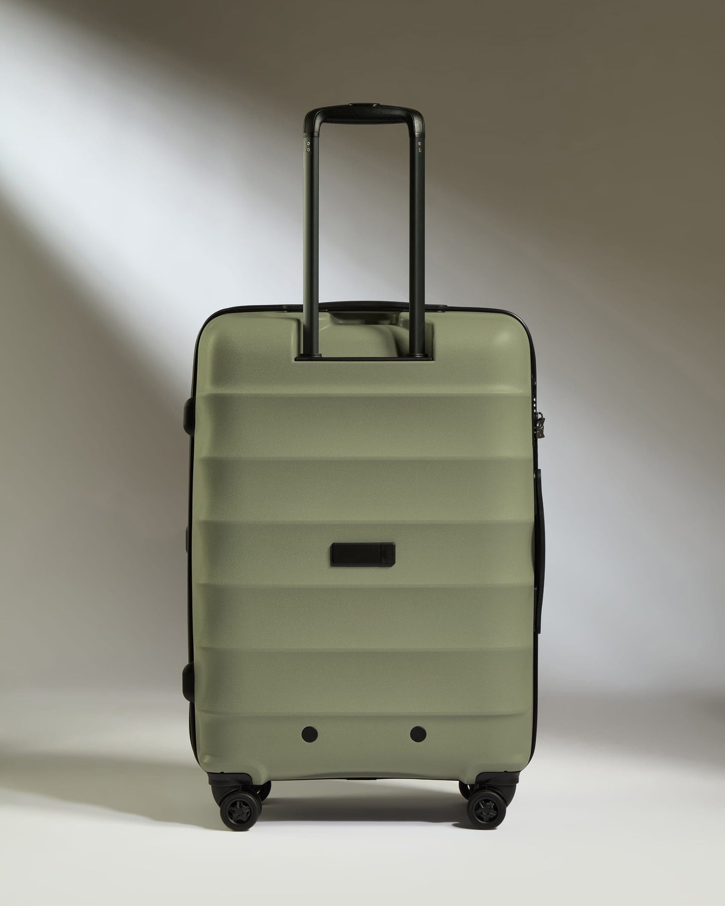 Antler Luggage - Medium Suitcase in Olive Green - Juno - Hard Suitcase Medium Suitcase in Olive Green - Juno | Checked Luggage & Medium Suitcases