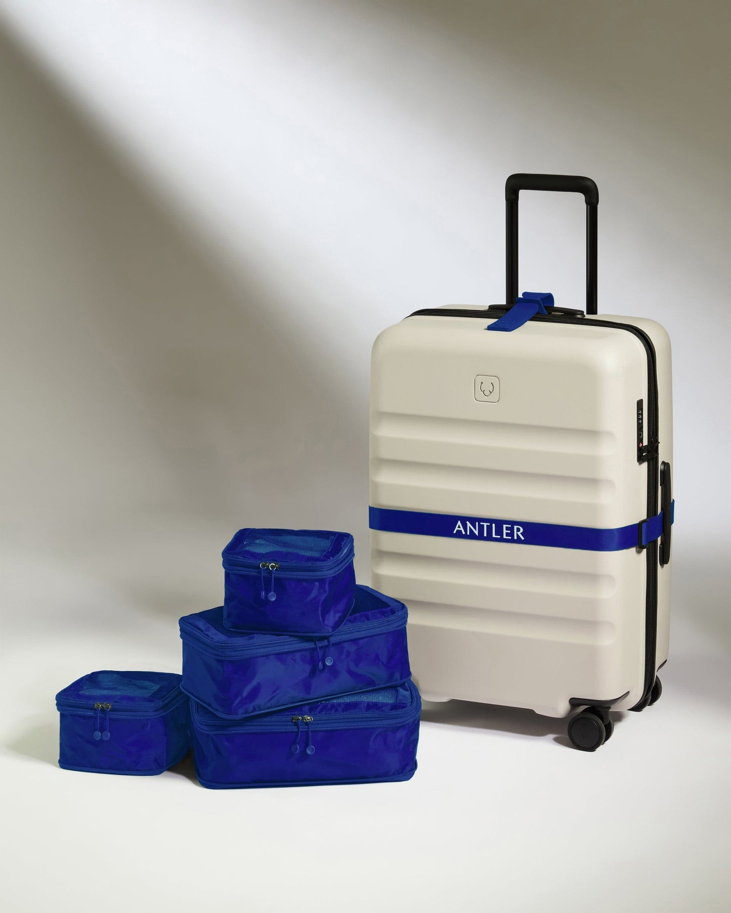 Antler Luggage - Packing Cubes in Cobalt Blue - Set of 4 - Packing Cube - 4 Pk Packing Cubes in Cobalt Blue Set of 4 | Travel Accessories | Packing Organiser