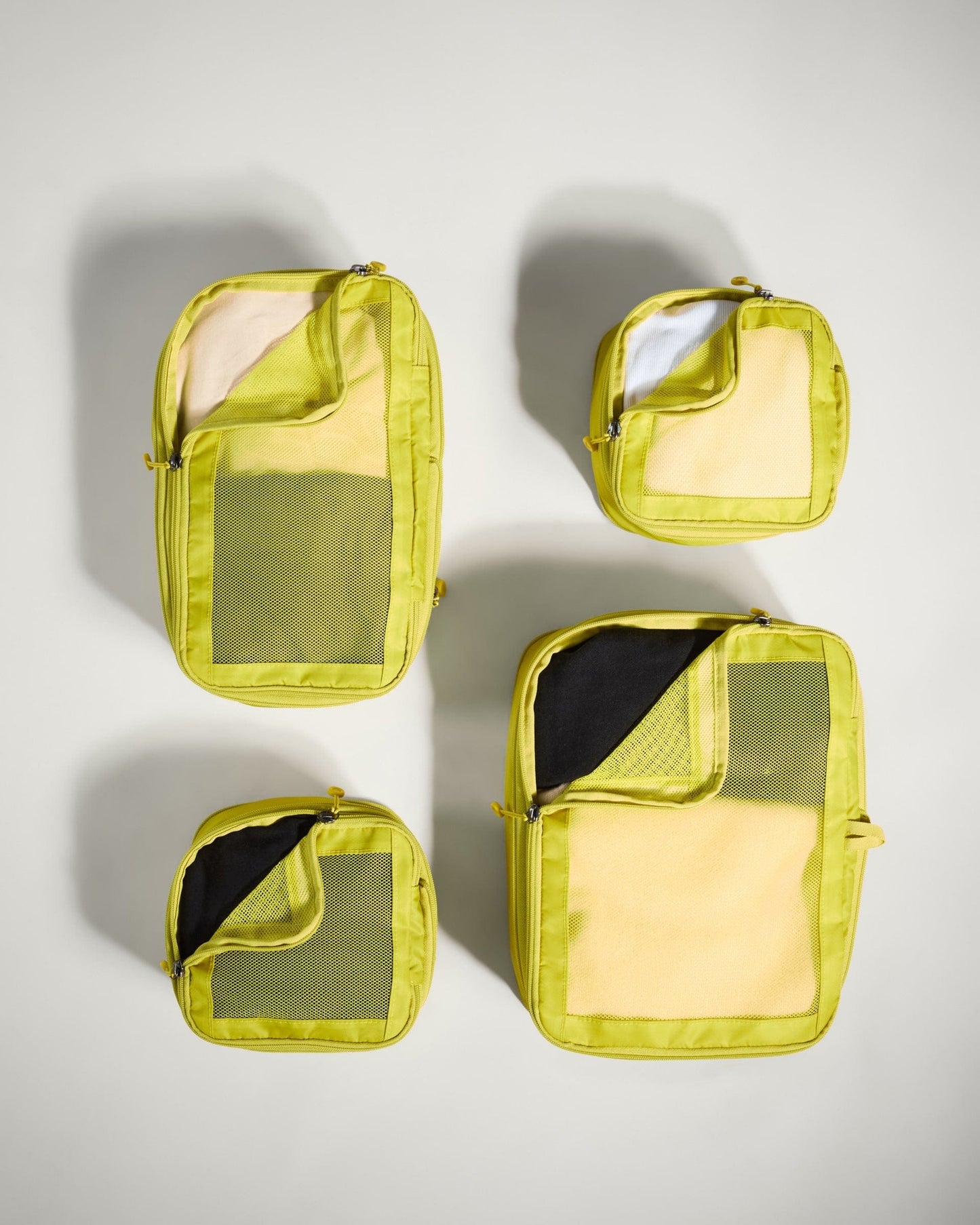Antler Luggage -  Packing Cubes in Gorse Yellow - Set of 4 - Packing Cube Packing Cubes in Yellow Set of 4 | Travel Accessories | Packing Organiser