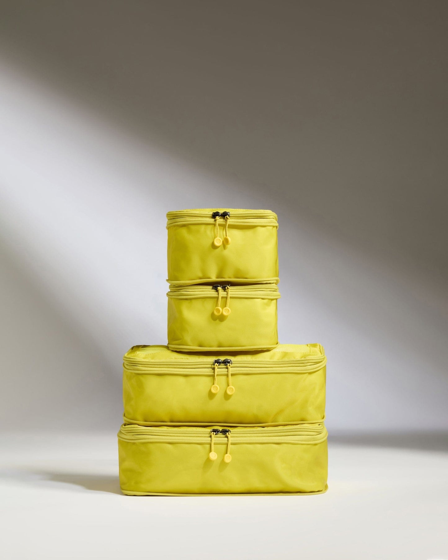 Antler Luggage -  Packing Cubes in Gorse Yellow - Set of 4 - Packing Cube Packing Cubes in Yellow Set of 4 | Travel Accessories | Packing Organiser