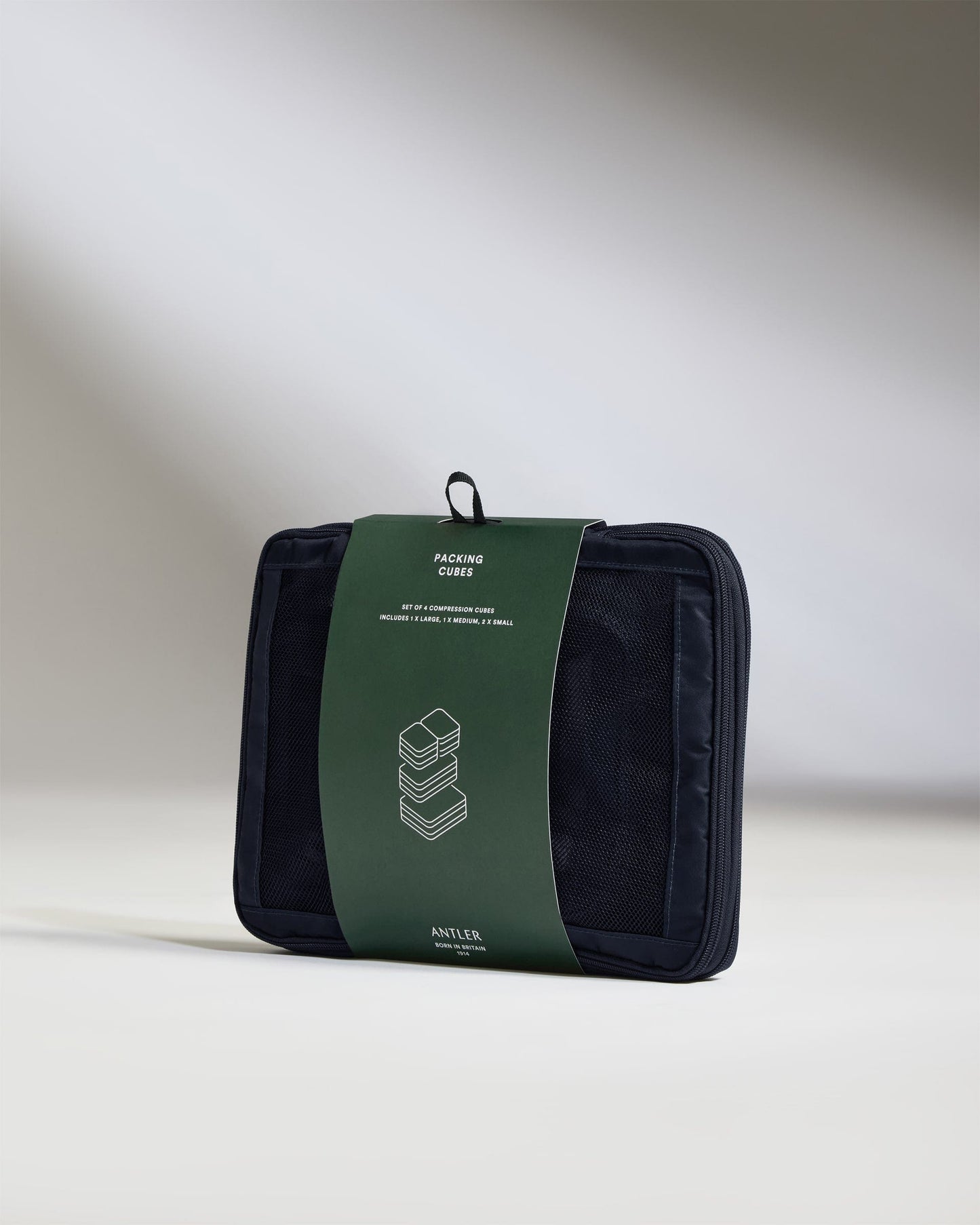 Antler Luggage - Packing Cubes in Navy - Set of 4 - Packing Cube Packing Cubes in Navy Set of 4 | Travel Accessories | Packing Organiser