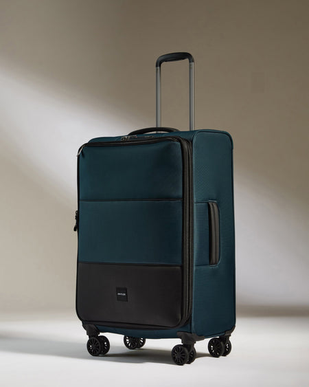 Antler Luggage -  Soft Stripe Medium in Indigo - Soft Suitcase Soft Stripe Medium in Indigo | Soft Suitcase