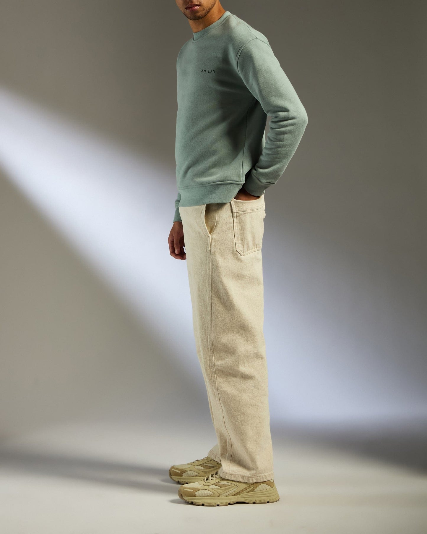 Antler Luggage - Travel Essential Sweatshirt in Mist Blue - Apparel Travel Essential Sweatshirt in Blue