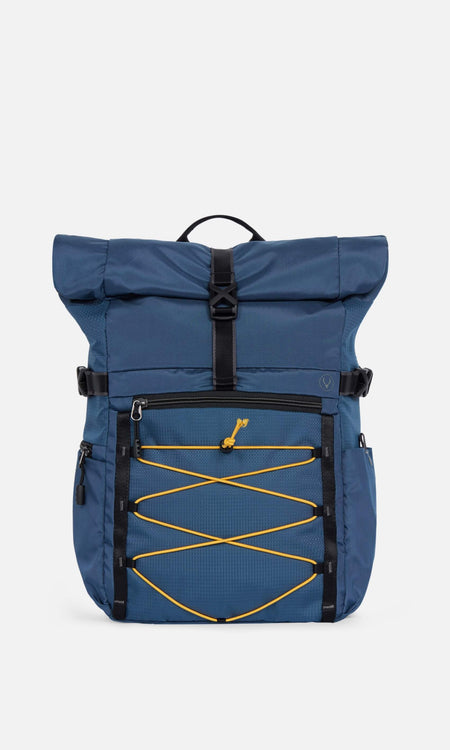 Antler Luggage -  Bamburgh roll top backpack in navy - Backpacks Bamburgh Roll Top Backpack in Navy | Travel & Lifestyle Bags | Antler UK