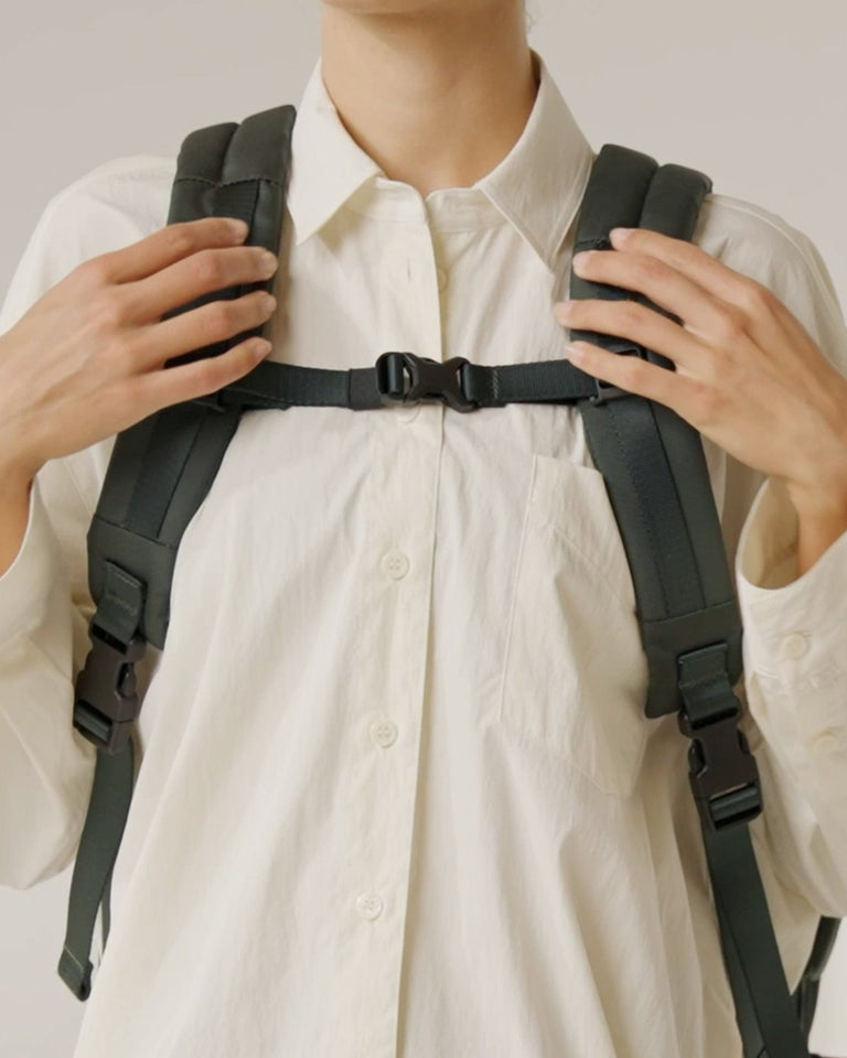 a person wearing a backpack