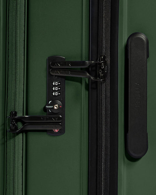 a close up of a luggage