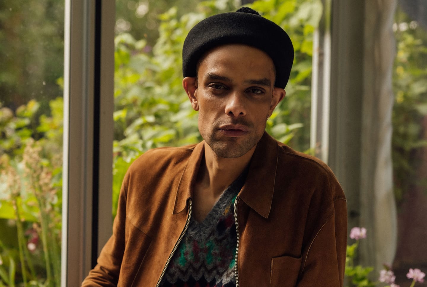 a man in a hat