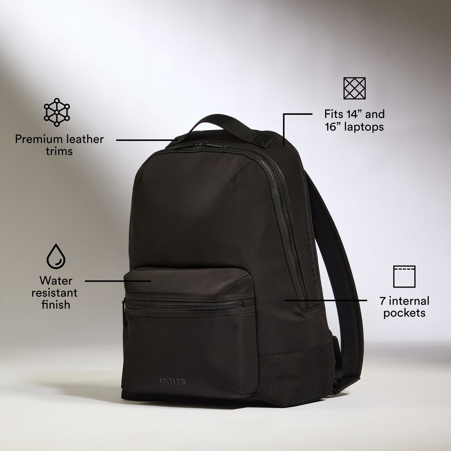 buy laptop backpack uk Icon Backpack in Black