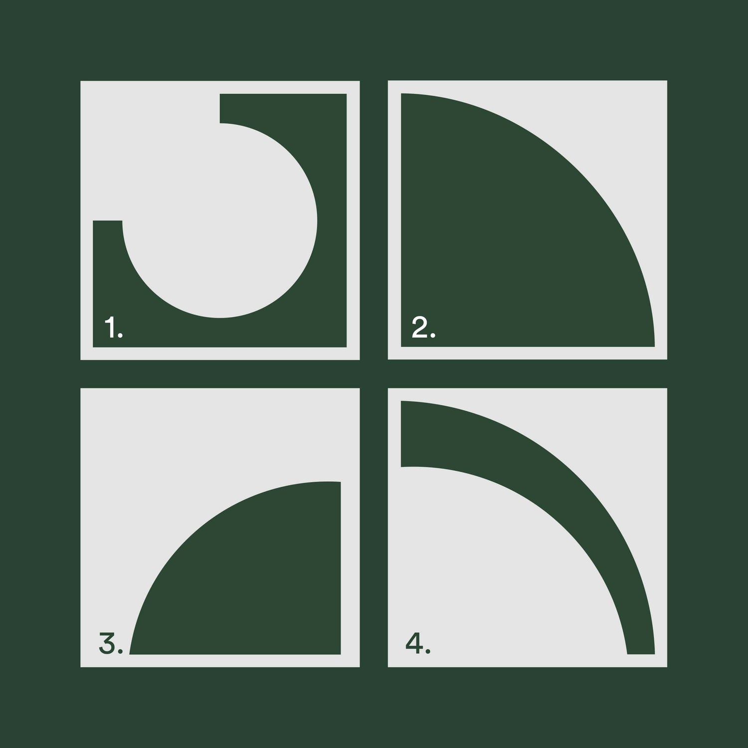 a green and white graphic