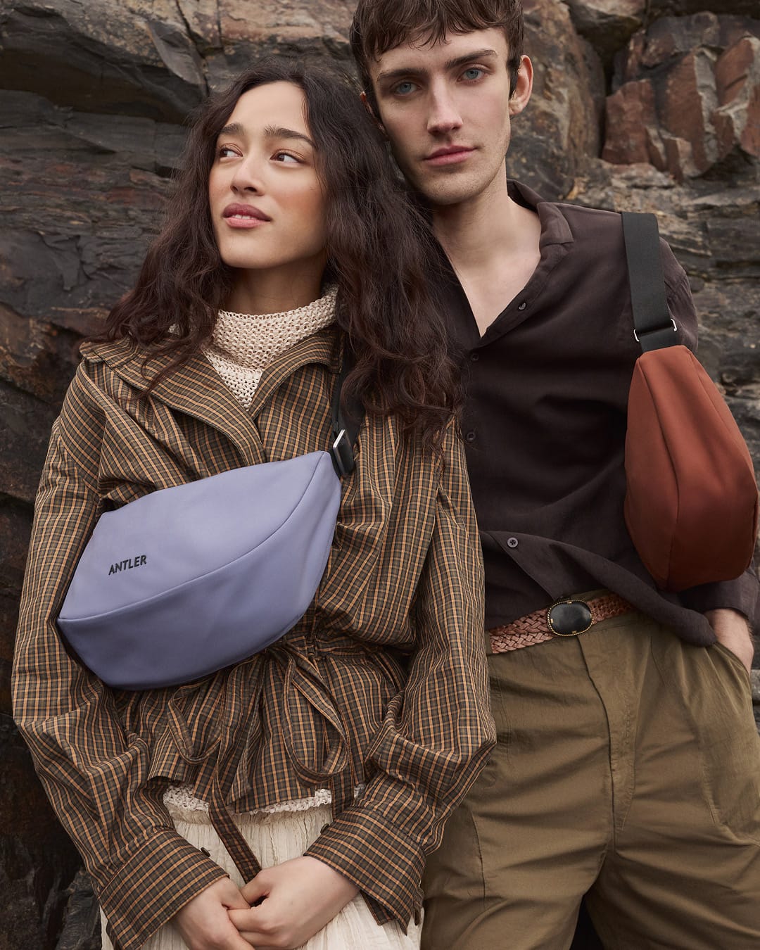 a man and woman standing next to each other