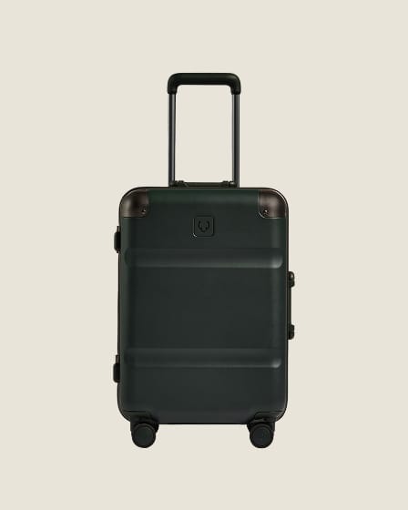 a black suitcase with wheels