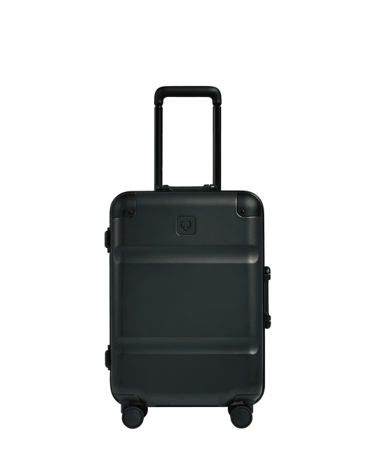 a black suitcase with wheels