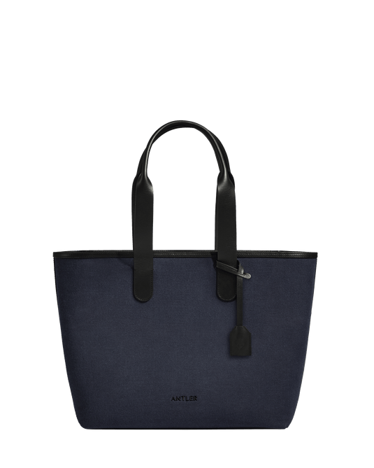 a blue and black bag