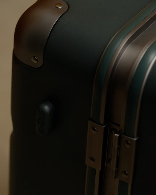 a close up of a suitcase