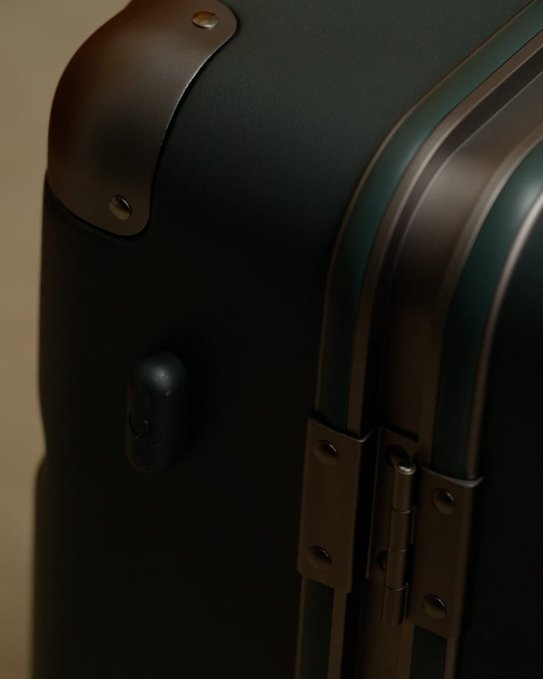 a close up of a suitcase