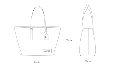 a black and white image of a bag