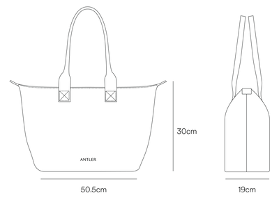 a black and white outline of a purse