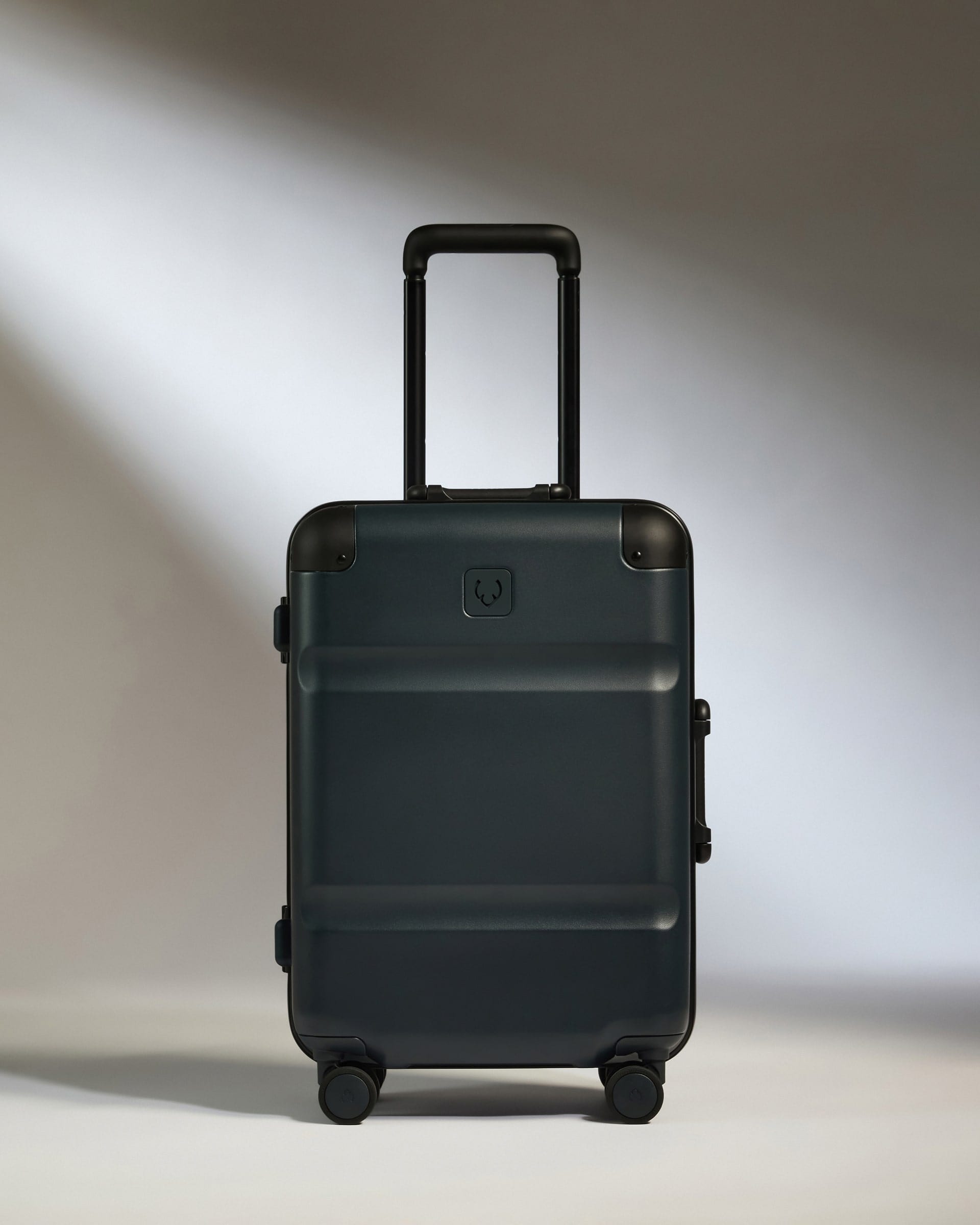 Antler Luggage -  Cabin Suitcase in Basalt Navy - Heritage Stripe - Standard Cabin Case | H1 4W Heritage Stripe Cabin in Basalt Navy | Premium Hard Shell Carry-On Suitcase