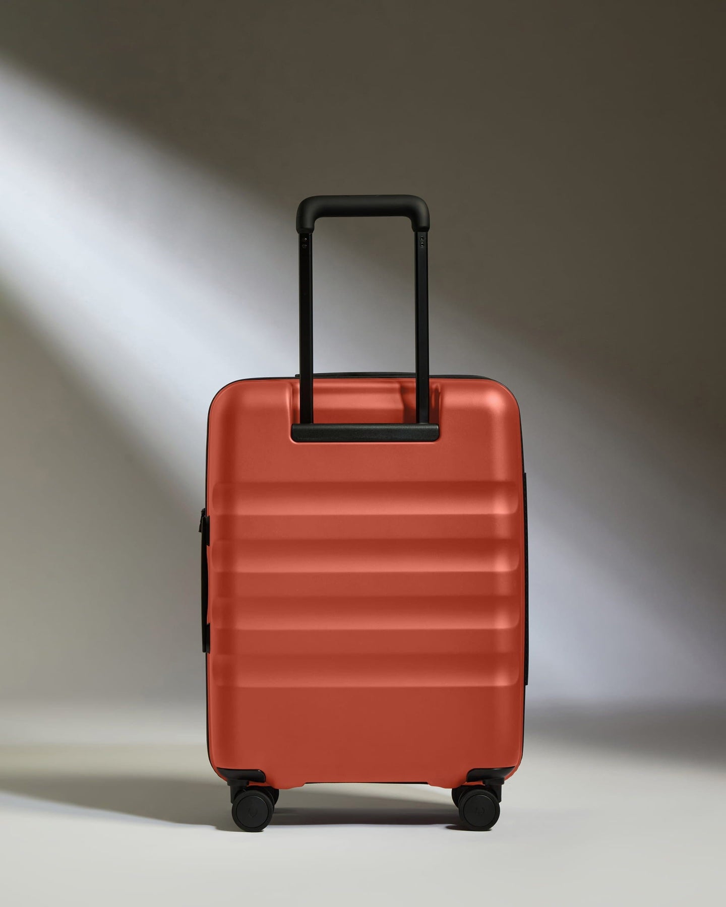 Antler Luggage -  Cabin Suitcase in Buckthorn Red - Icon Stripe - Hard Suitcase - Standard Cabin Icon Stripe Cabin in Buckthorn Red | Lightweight & Hard Shell Suitcase | Cabin Bag