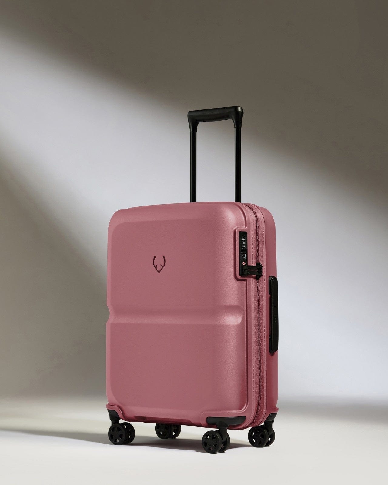 Antler Luggage -  Cabin Suitcase in Clay Pink - Single Stripe - Hard Suitcase - Standard Cabin Cabin Suitcase in Pink - Single Stripe | Cabin Bag & Hard Luggage