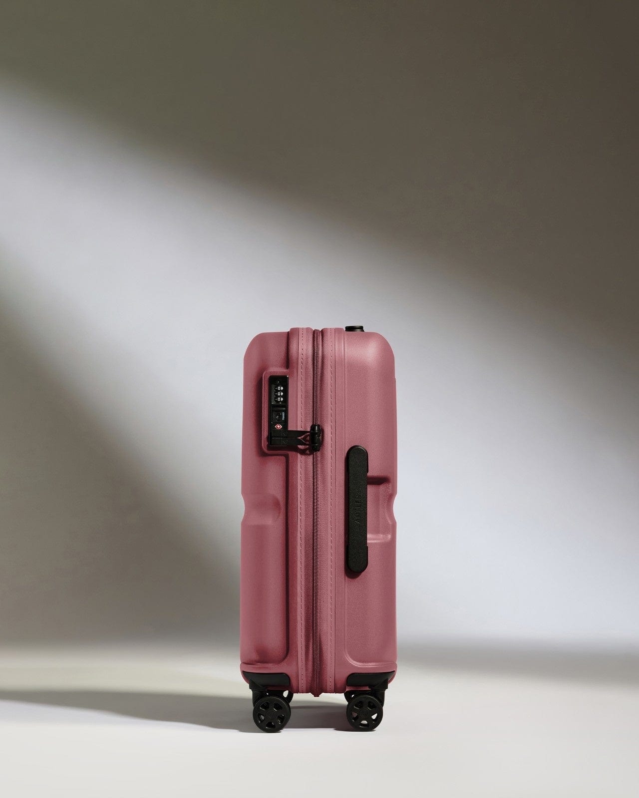 Antler Luggage -  Cabin Suitcase in Clay Pink - Single Stripe - Hard Suitcase - Standard Cabin Cabin Suitcase in Pink - Single Stripe | Cabin Bag & Hard Luggage