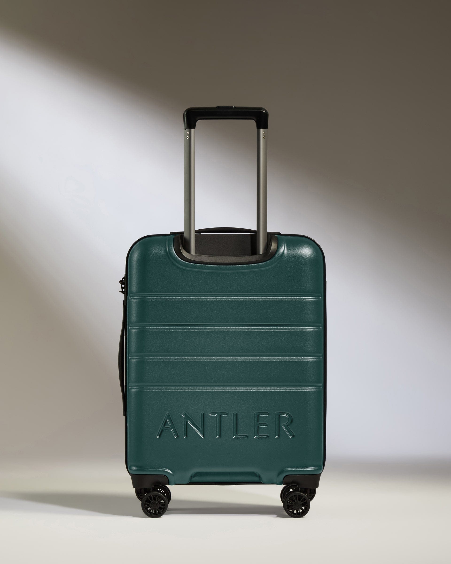 Antler Luggage -  Cabin Suitcase in Dark Teal - Logo - Hard Suitcase - Standard Cabin Cabin Suitcase Dark Teal - Logo | Lightweight Hard Shell Luggage