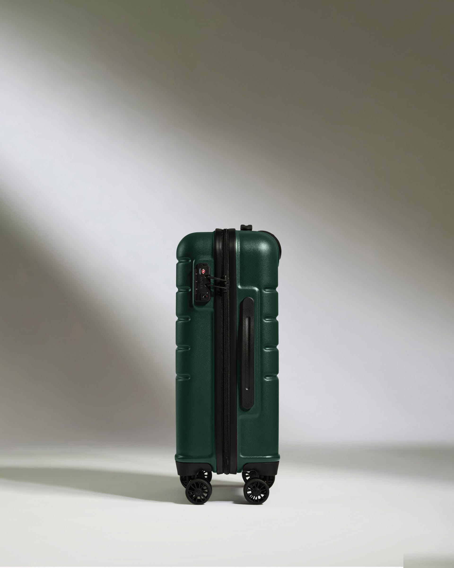 Antler Luggage -  Cabin Suitcase in Dark Teal - Logo - Hard Suitcase - Standard Cabin Cabin Suitcase Dark Teal - Logo | Lightweight Hard Shell Luggage