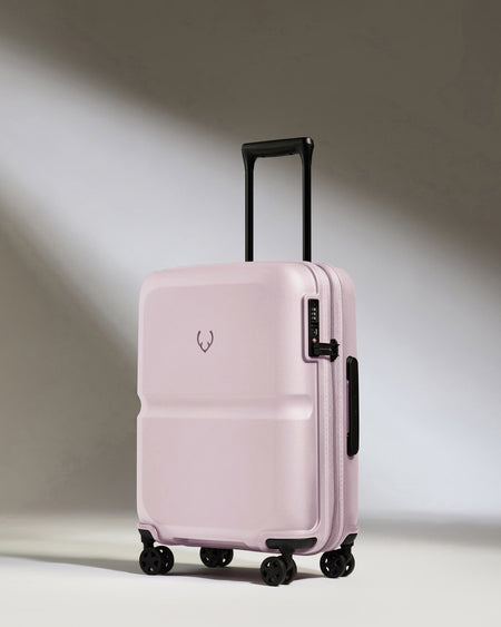 Antler Luggage -  Cabin Suitcase in Dusk Pink - Single Stripe - Hard Suitcase - Standard Cabin Cabin Suitcase in Light Pink - Single Stripe | Cabin Bag & Hard Luggage