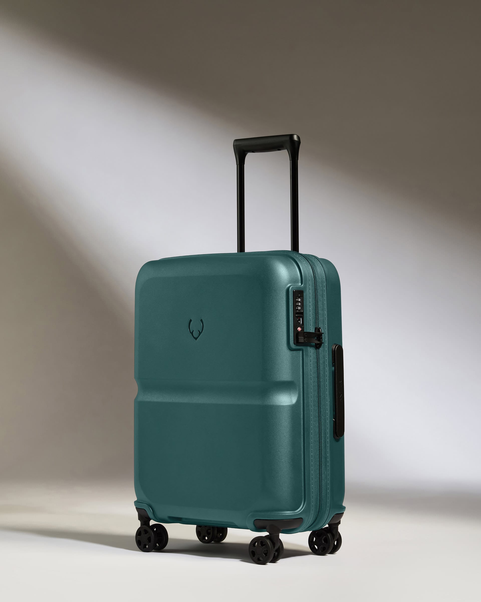 Antler Luggage -  Cabin Suitcase in Marsh Blue - Single Stripe - Hard Suitcase - Standard Cabin Cabin Suitcase in Blue - Single Stripe | Cabin Bag & Hard Luggage