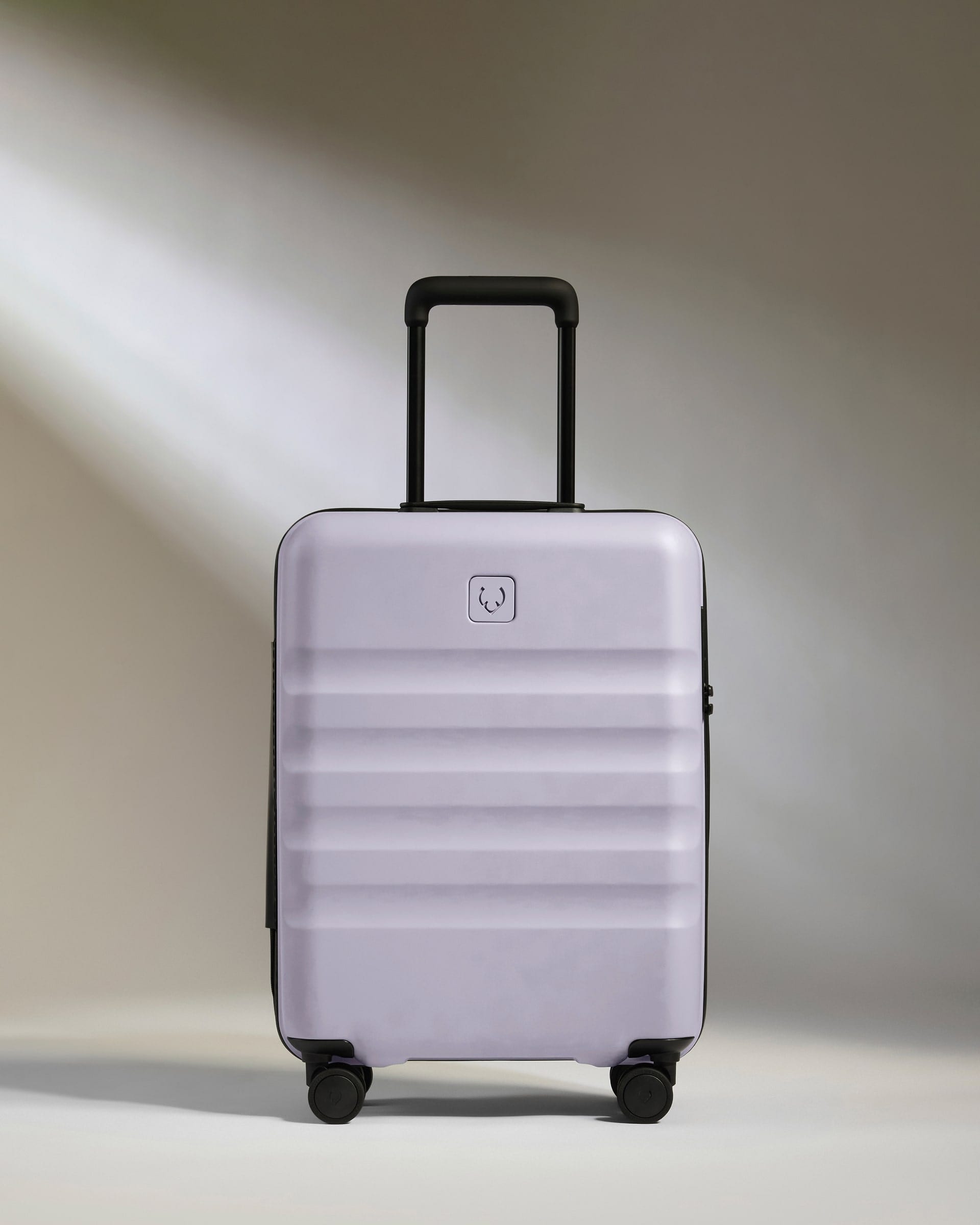 Antler Luggage -  Cabin Suitcase in Meadow Purple - Icon Stripe - Hard Suitcase - Standard Cabin Icon Stripe Cabin in Light Purple | Lightweight & Hard Shell Suitcase | Cabin Bag
