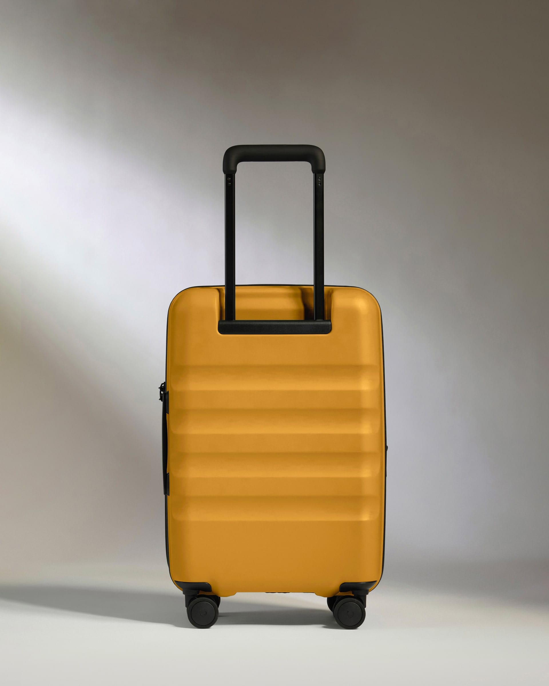 Antler Luggage -  Cabin Suitcase in Mustard Yellow - Icon Stripe - Hard Suitcase - Standard Cabin Icon Stripe Cabin in Dark Yellow | Lightweight & Hard Shell Suitcase | Cabin Bag