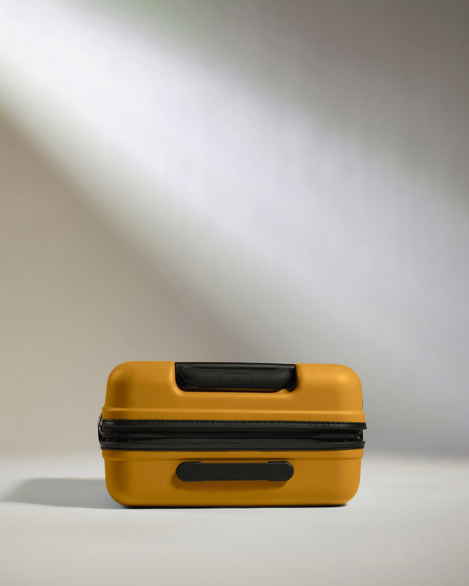 Antler Luggage -  Cabin Suitcase in Mustard Yellow - Icon Stripe - Hard Suitcase - Standard Cabin Icon Stripe Cabin in Dark Yellow | Lightweight & Hard Shell Suitcase | Cabin Bag