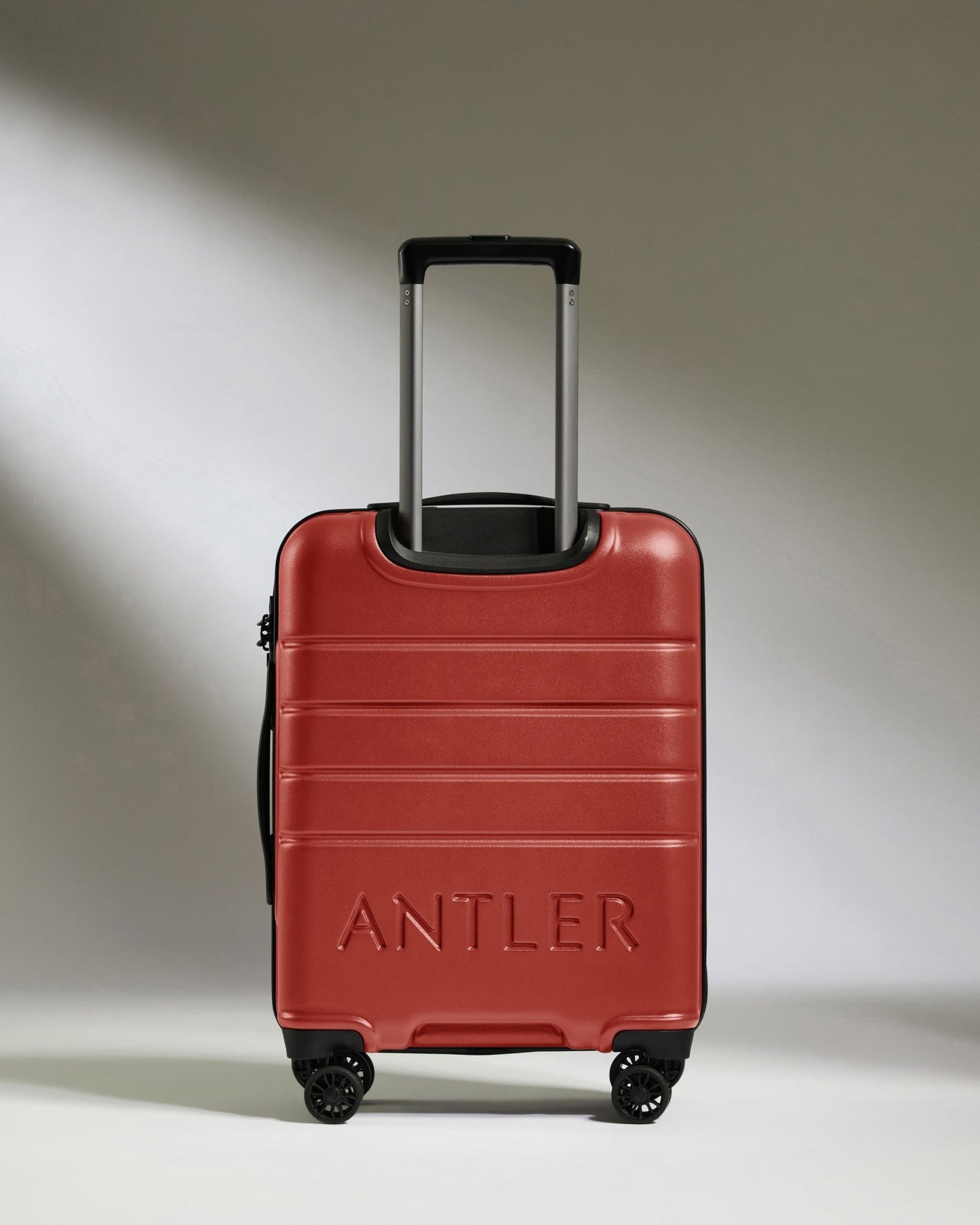 Antler Luggage -  Cabin Suitcase in Red Orange - Logo - Hard Suitcase - Standard Cabin Cabin Suitcase Red Orange - Logo | Lightweight Hard Shell Luggage