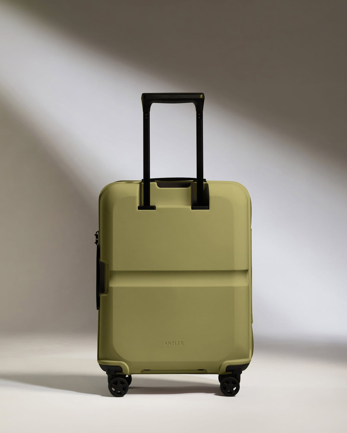 Antler Luggage -  Cabin Suitcase in Reed Green - Single Stripe - Hard Suitcase - Standard Cabin Cabin Suitcase in Green - Single Stripe | Cabin Bag & Hard Luggage