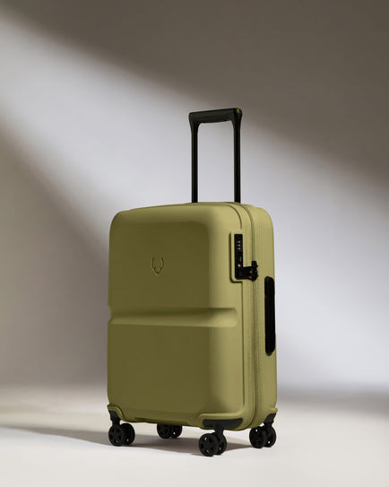 Antler Luggage -  Cabin Suitcase in Reed Green - Single Stripe - Hard Suitcase - Standard Cabin Cabin Suitcase in Green - Single Stripe | Cabin Bag & Hard Luggage