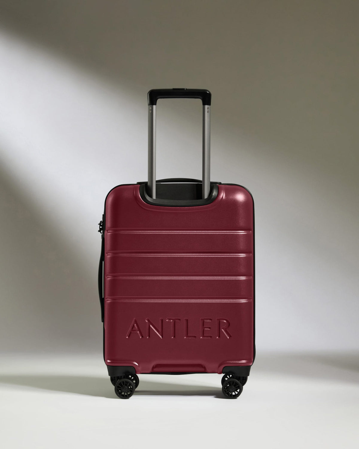 Antler Luggage -  Cabin Suitcase in Rich Red - Logo - Hard Suitcase - Standard Cabin Cabin Suitcase Red - Logo | Lightweight Hard Shell Luggage