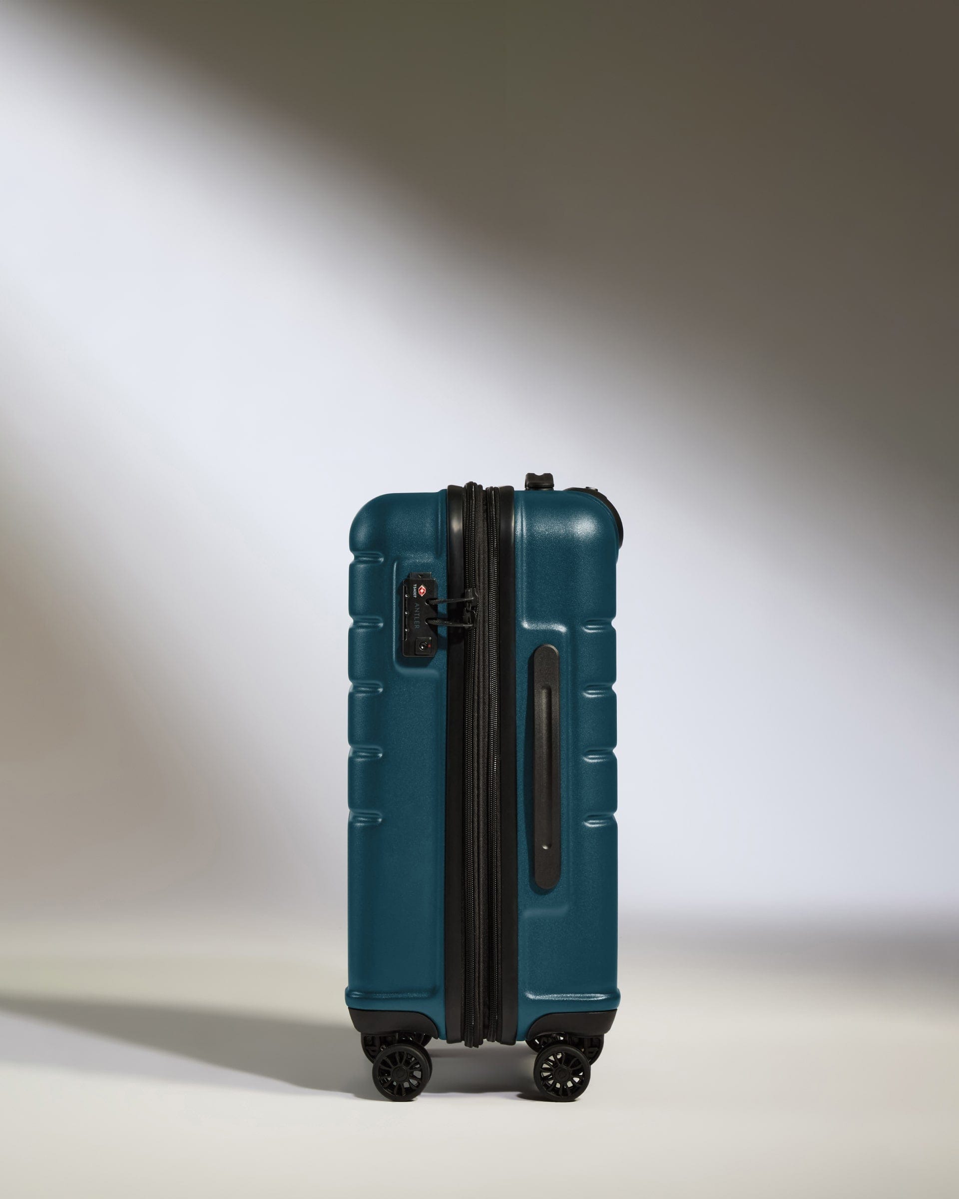 Antler Luggage -  Cabin Suitcase in Soft Blue - Logo - Hard Suitcases Cabin Suitcase Soft Blue - Logo | Lightweight Hard Shell Luggage
