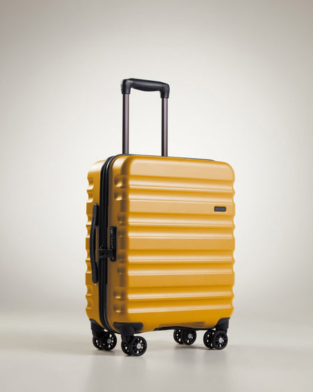 Antler Luggage -  Clifton cabin in ochre - Hard Suitcases Clifton Cabin Suitcase 55x40x20cm Ochre (Yellow) | Hard Suitcase | Antler UK