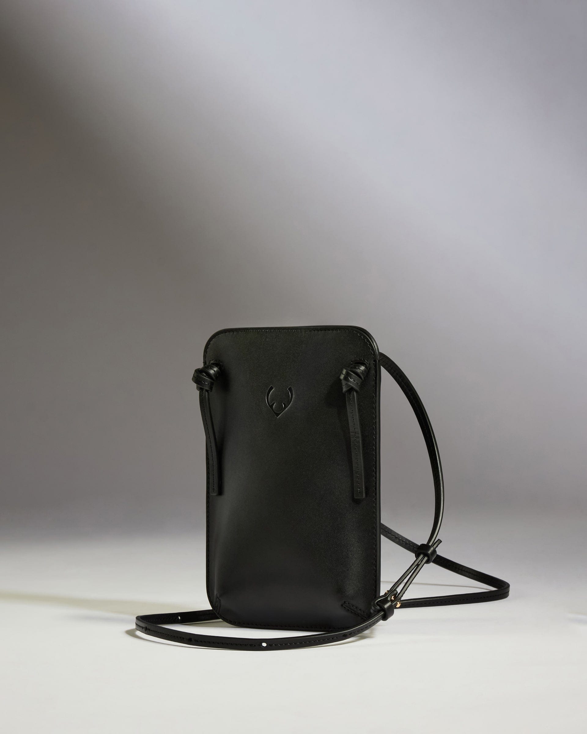 crossbody small travel bag Crossbody Bag in Black Leather - Heritage Collection