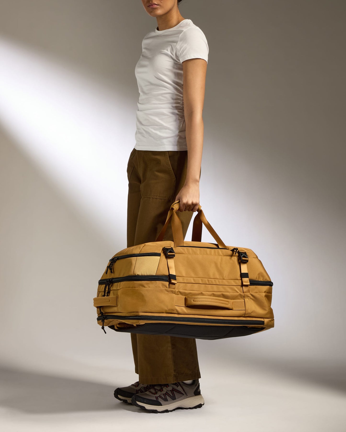 Antler Luggage -  Discovery 60L Backpack in Mustard Yellow - Backpack | Large Discovery 60L Backpack in Yellow | Rucksacks & Travel Bags
