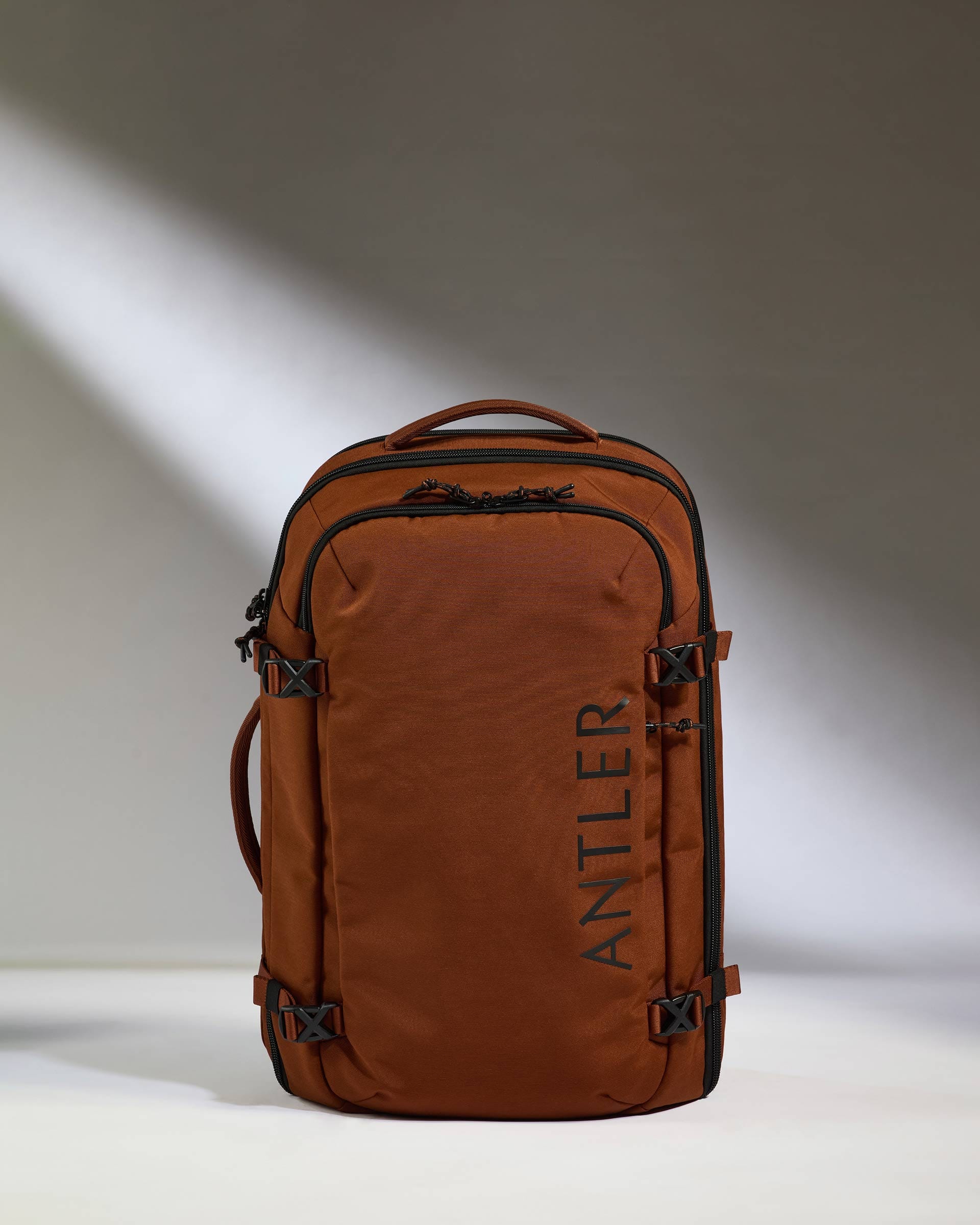 Antler Luggage -  Discovery 60L Hybrid Duffle Backpack in Clay Brown - Backpack | Large Discovery 60L Backpack in Clay | Rucksacks & Travel Bags